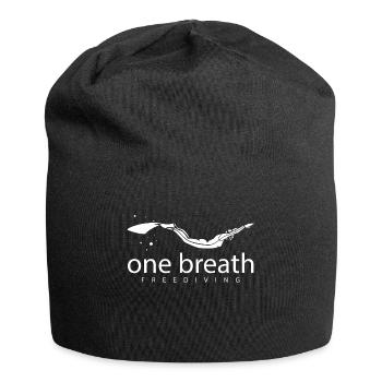 Ein Atemzug Freitauchen T-Shirt & Geschenkidee - Jersey-Beanie - Schwarz - Vorne