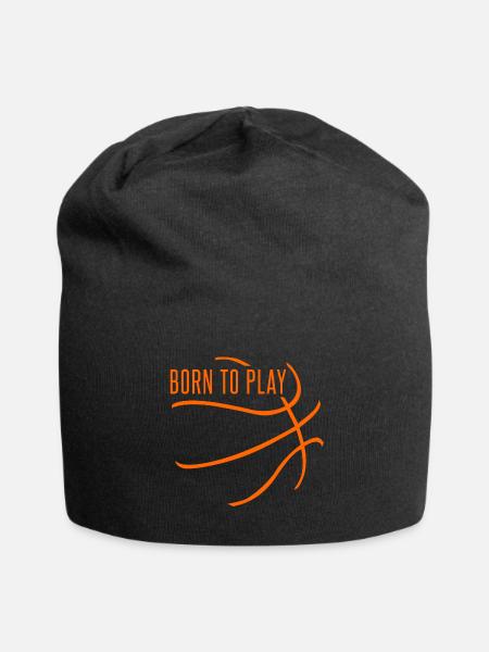 Basketball- geboren für das Spiel - Jersey-Beanie - Schwarz