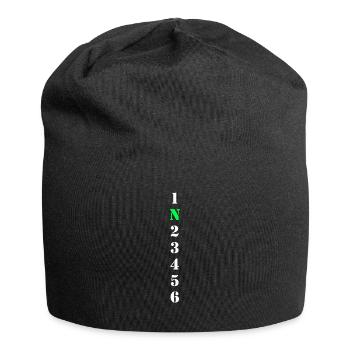 Gear shift - Motorcycle / Gears / Car / Switching - Jersey Beanie - black - Front
