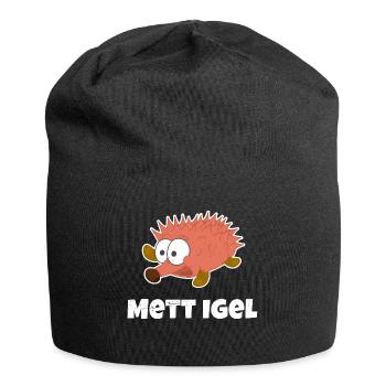 Mettigel - Bright design - Jersey Beanie - black - Front