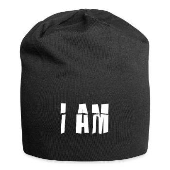 I AM Geschenk Witzige Geschenkidee - Jersey-Beanie - Schwarz - Vorne