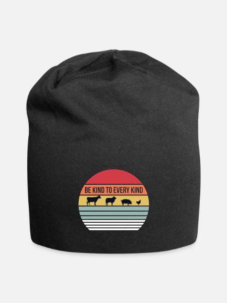 Animal Rights Animal Protection Nature Conservation Gift - Jersey Beanie - black