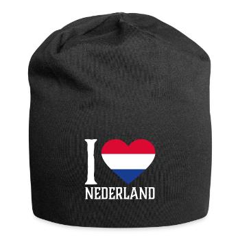 J'adore le cadeau Nederland - Bonnet en jersey - noir - Devant