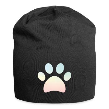 Patte pastel chien amateur de chien cadeau - Bonnet en jersey - noir - Devant