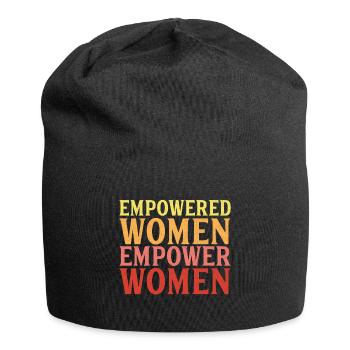 Empowered Women empower Women Geschenk - Jersey-Beanie - Schwarz - Vorne