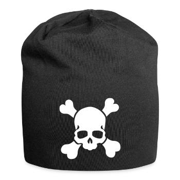 Jolly Roger skull and crossbones Jolly Roger - Jersey Beanie - black - Front