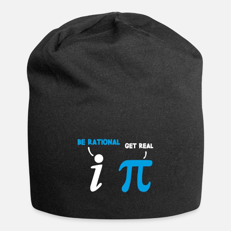 Pi Mathe Mathematik Spruch Geschenk - Jersey-Beanie - Schwarz