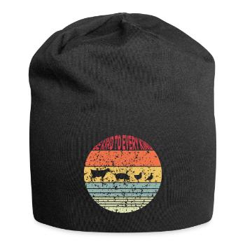 Animal welfare saying be kind to every kind gift - Jersey Beanie - black - Front