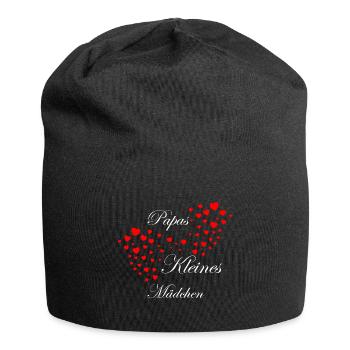 papa fille amour amour rengaine cadeau - Bonnet en jersey - noir - Devant
