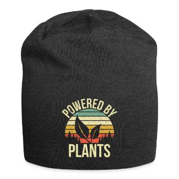 Powered by plants Geschenk - Jersey-Beanie - Anthrazit - Vorne