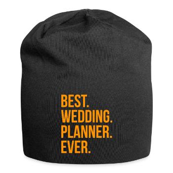 Best Wedding Planner Ever Geschenk - Jersey-Beanie - Schwarz - Vorne