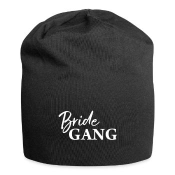 Cadeau de mariage - Bonnet en jersey - noir - Devant
