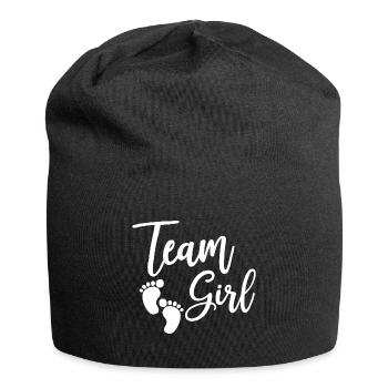 Cadeau fille bébé fille - Bonnet en jersey - noir - Devant