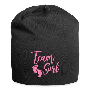 Cadeau fille bébé fille - Bonnet en jersey - noir - Devant