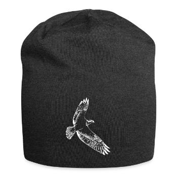 Hawk in flight - Jersey Beanie - charcoal grey - Front