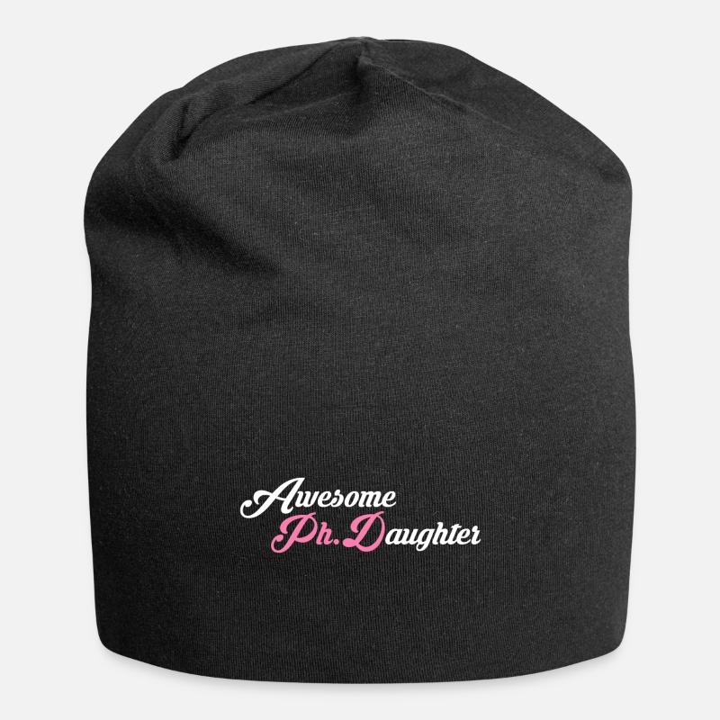 Awesome Phd Daughter Phd Abschluss Geschenk - Jersey-Beanie - Schwarz
