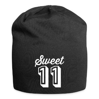 Fille d’anniversaire 11 ans - Bonnet en jersey - noir - Devant
