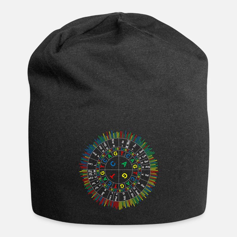 Sanger Codon Circle (fond sombre) - Bonnet en jersey - noir