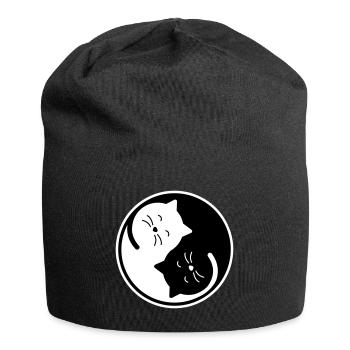 chat - Bonnet en jersey - noir - Devant