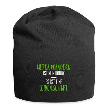 Ultra Wandern Leidenschaft Hobby Wanderung - Jersey-Beanie - Schwarz - Vorne