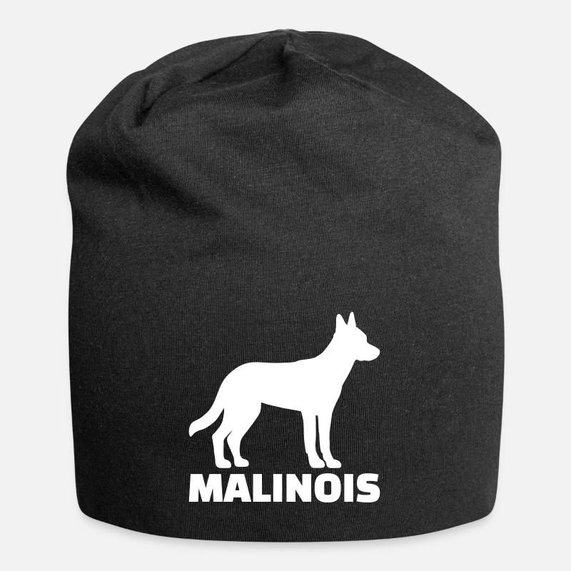 Malinois - Jersey-Beanie - Schwarz