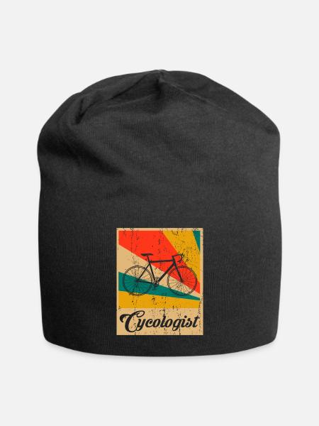 Cycologist Bike Fahrrad Vintage Geschenk - Jersey-Beanie - Schwarz
