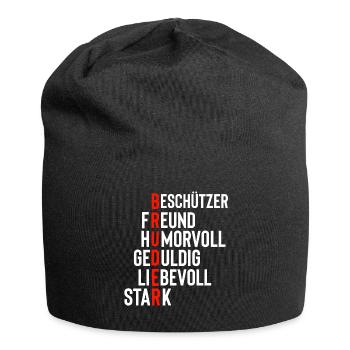 Bruder - Jersey-Beanie - Schwarz - Vorne