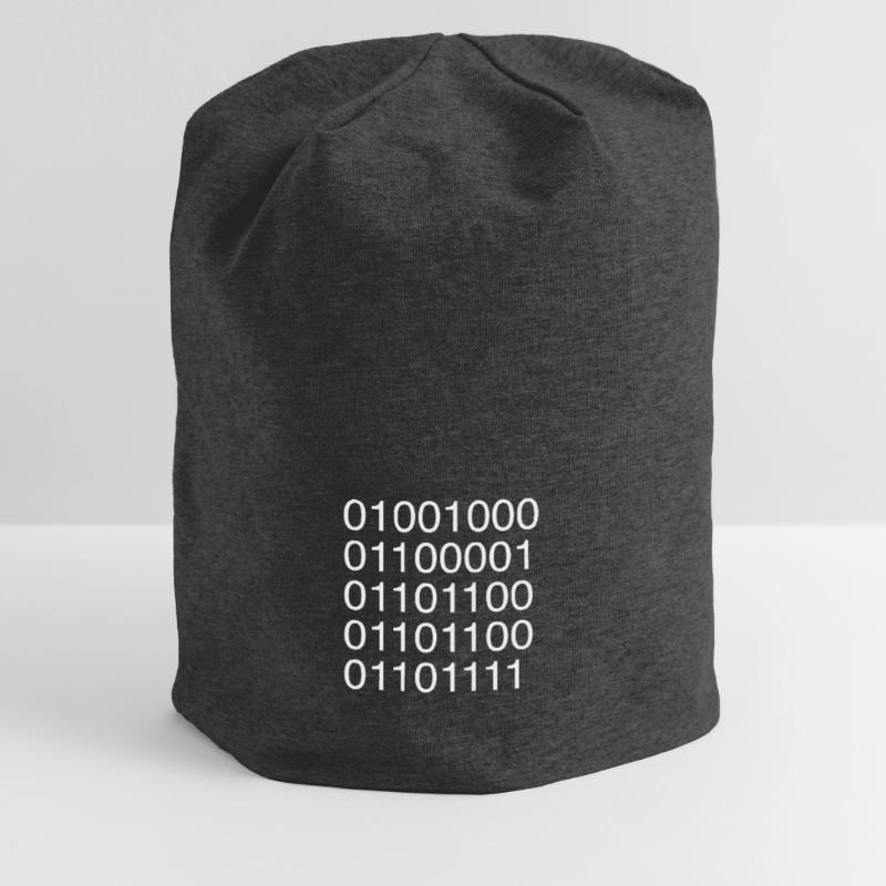 Computer scientist ASCII code binary Jersey Beanie