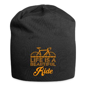 Life is a Beautiful Ride Fahrrad Geschenk - Jersey-Beanie - Schwarz - Vorne