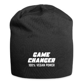 Game Changer 100% Vegan Power Geschenk - Jersey-Beanie - Schwarz - Vorne