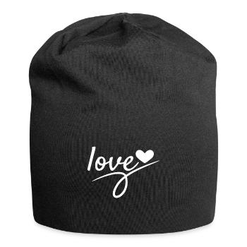 Liebe Valentinstag Romantisch - Jersey-Beanie - Schwarz - Vorne