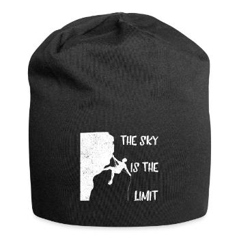 The Sky is the limit white - Jersey Beanie - black - Front