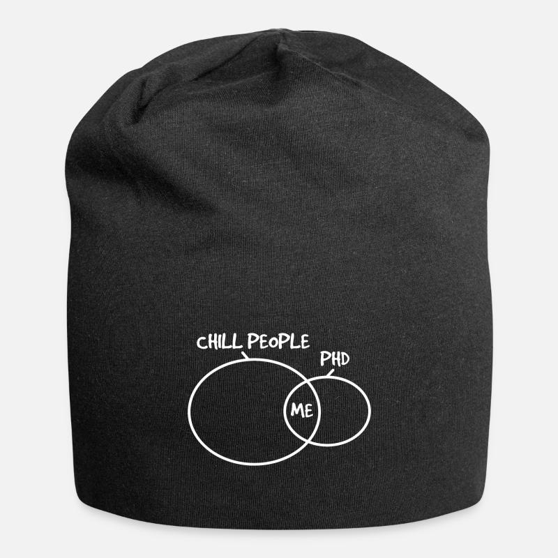 Chill Pepople Phd Doktor Abschluss Geschenk - Jersey-Beanie - Schwarz
