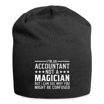 I`m an Accountant not a Magician Buchhalter - Jersey-Beanie - Schwarz - Vorne