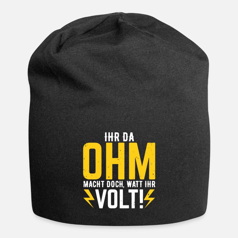 Ihr da Ohm macht doch Watt ihr Volt Elektriker - Jersey-Beanie - Schwarz