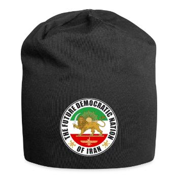 Emblème de l’Iran Vieux Drapeau Avec Lion - Bonnet en jersey - noir - Devant