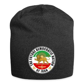 Iran Emblem Alte Flagge mit Löwe - Jersey-Beanie - Anthrazit - Vorne