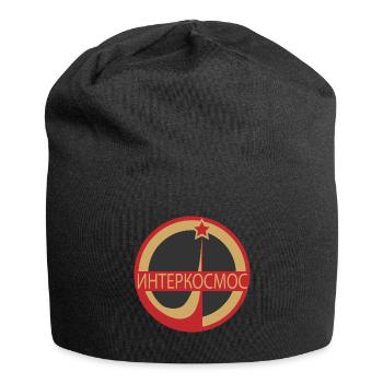 Interkosmos Weltraum Sputnik UdSSR - Jersey-Beanie - Schwarz - Vorne