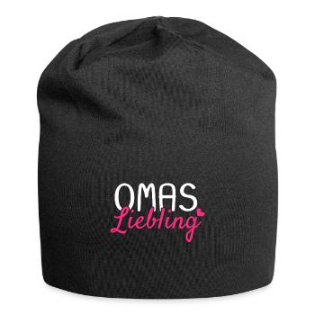 Omas Liebling - Jersey-Beanie - Schwarz - Vorne