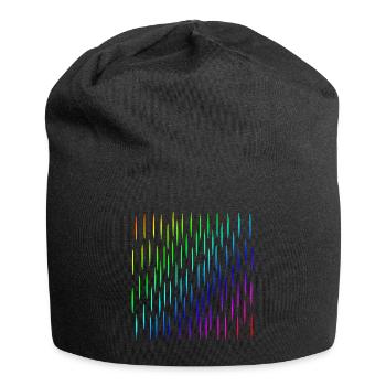 Bandes colorées | Modèle | Formes | Symbole - Bonnet en jersey - noir - Devant