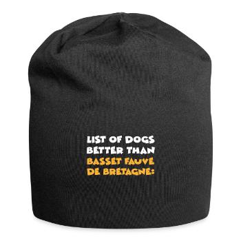 Basset Fauve de Bretagne - Bonnet en jersey - noir - Devant
