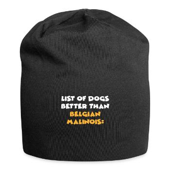 Belgian Malinois - Jersey-Beanie - Schwarz - Vorne