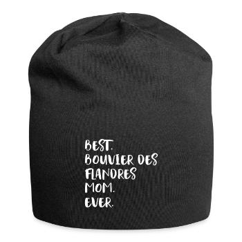 Bouvier des Flandres Flanders Cattle Dog - Jersey Beanie - black - Front