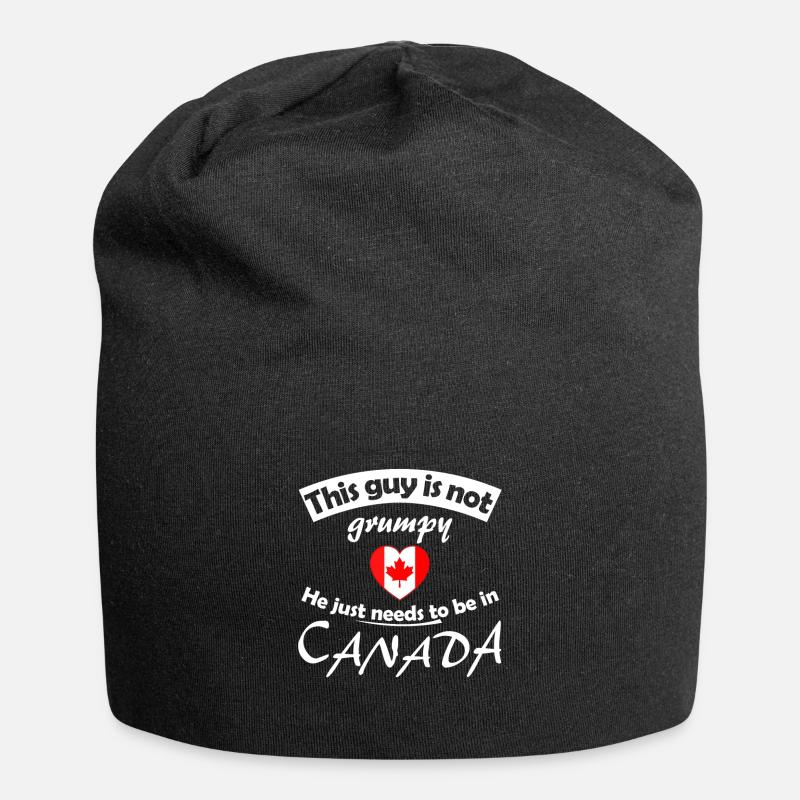 Canada - Bonnet en jersey - noir