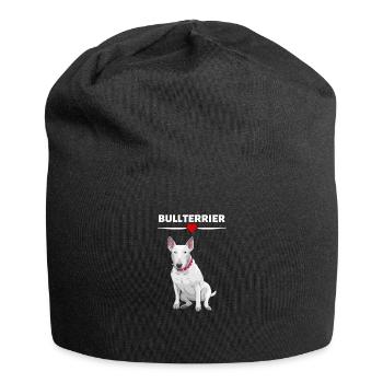 Bull terrier - Bonnet en jersey - noir - Devant