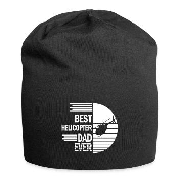 Cadeau militaire de pilote d'hélicoptère papa - Bonnet en jersey - noir - Devant