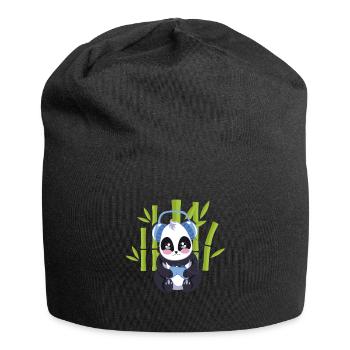 Gaming Panda Computer Console Video Game Gift - Jersey Beanie - black - Front