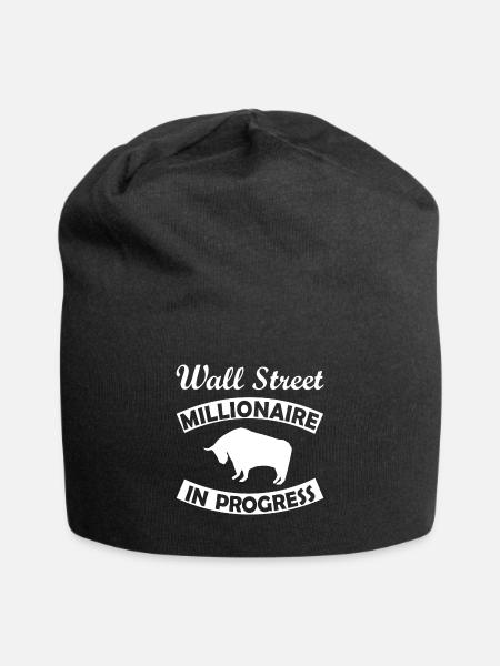 Wall Street - Jersey-Beanie - Schwarz