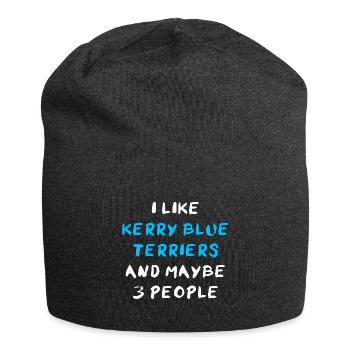 Kerry Blue Terrier - Jersey-Beanie - Anthrazit - Vorne