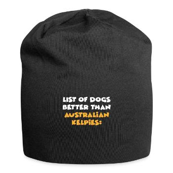 Kelpie australien - Bonnet en jersey - noir - Devant